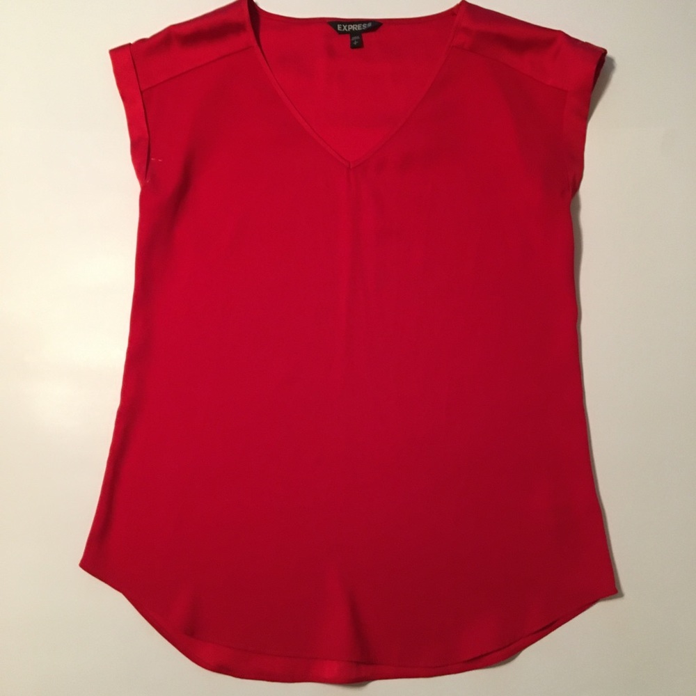 Express red blouse size small